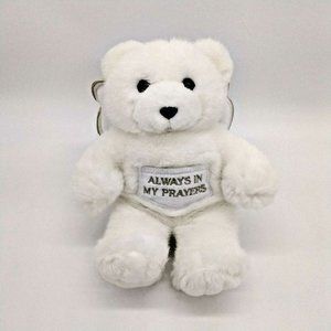 Tooth Fairy White Teddy Bear With Angel Wings Soft Plush Always in my Prayers